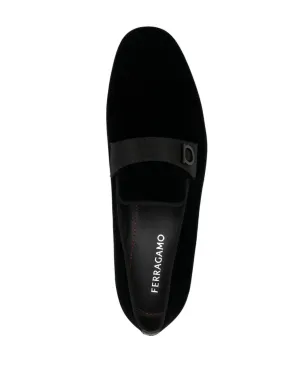 Ferragamo ベルベット ローファー - サムネイル4