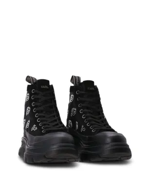 Karl Lagerfeld ルナ ラインストーン メッシュ ブーツ - ブラック - サムネイル4