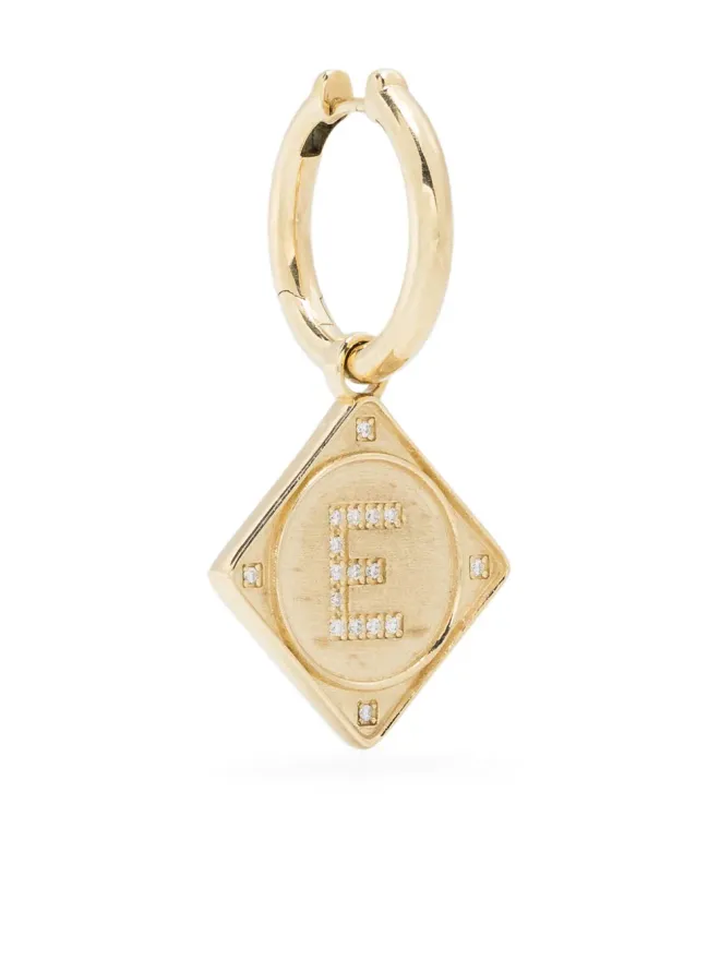 Lauren Rubinski Lauren Rubinski 14Kイエローゴールド ブルーノ ダイヤモンド シングル イヤリングの商品画像
