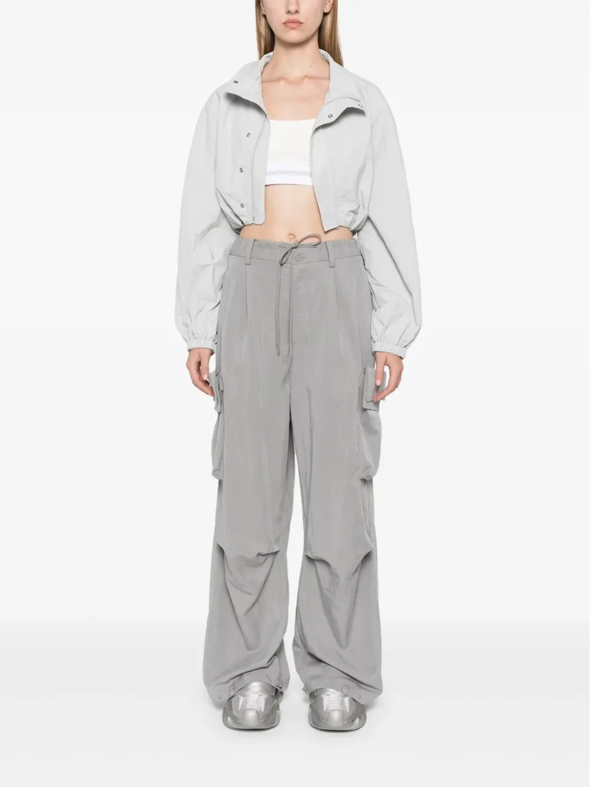 Y-3 カフドカーゴパンツ グレー - 画像2