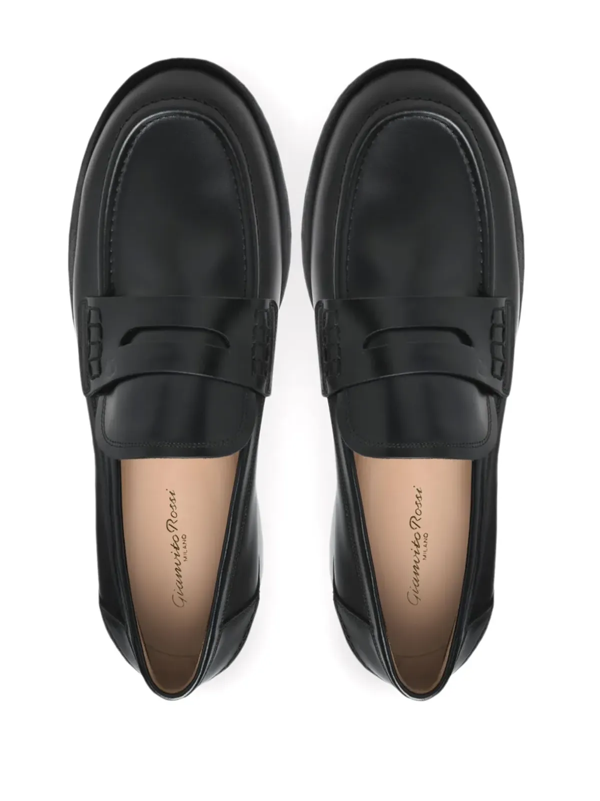 Gianvito Rossi Michael ローファー - ブラック - 画像3