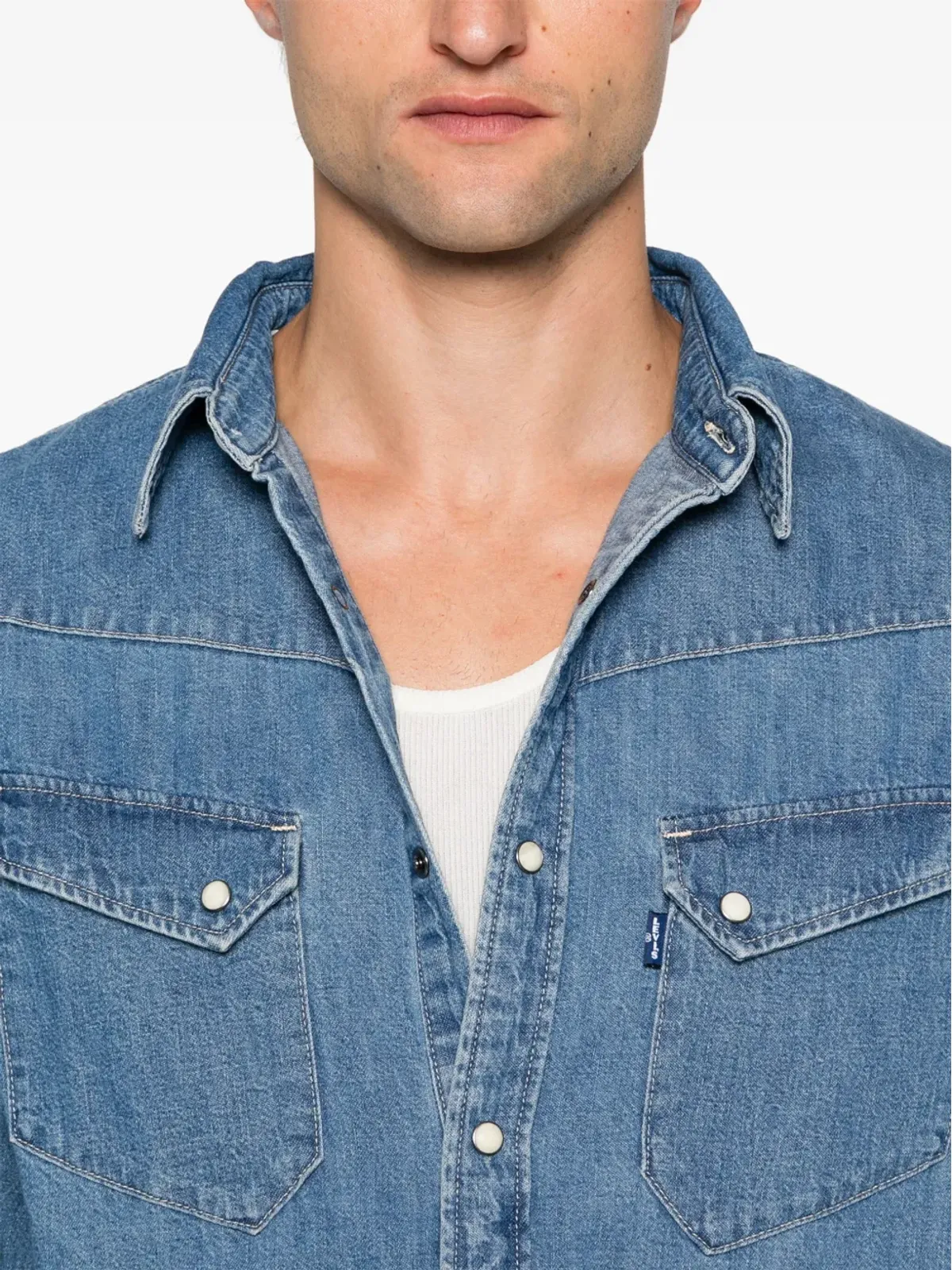 Levi's 54シャツ ブルー - 画像5