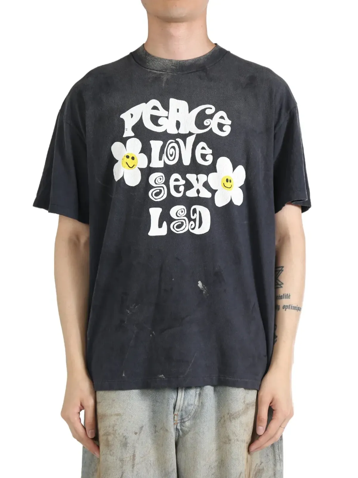 Readymade ピース コットン Tシャツ - 画像1