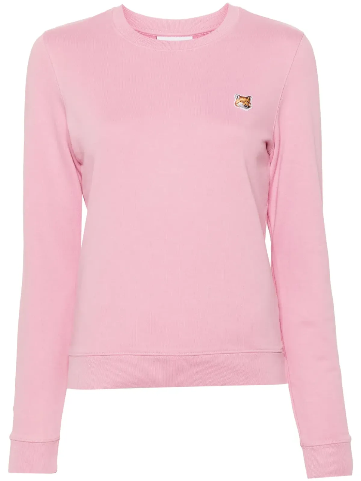 Maison Kitsuné Fox Headパッチ付きスウェットシャツ - ピンク - 画像1