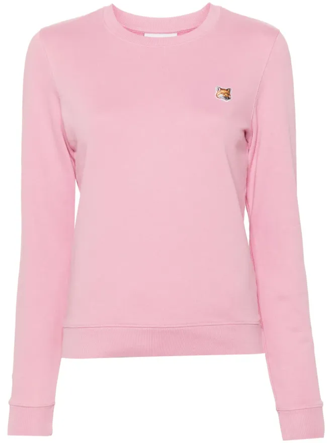 Maison Kitsuné Maison Kitsuné Fox Headパッチ付きスウェットシャツ - ピンクの商品画像