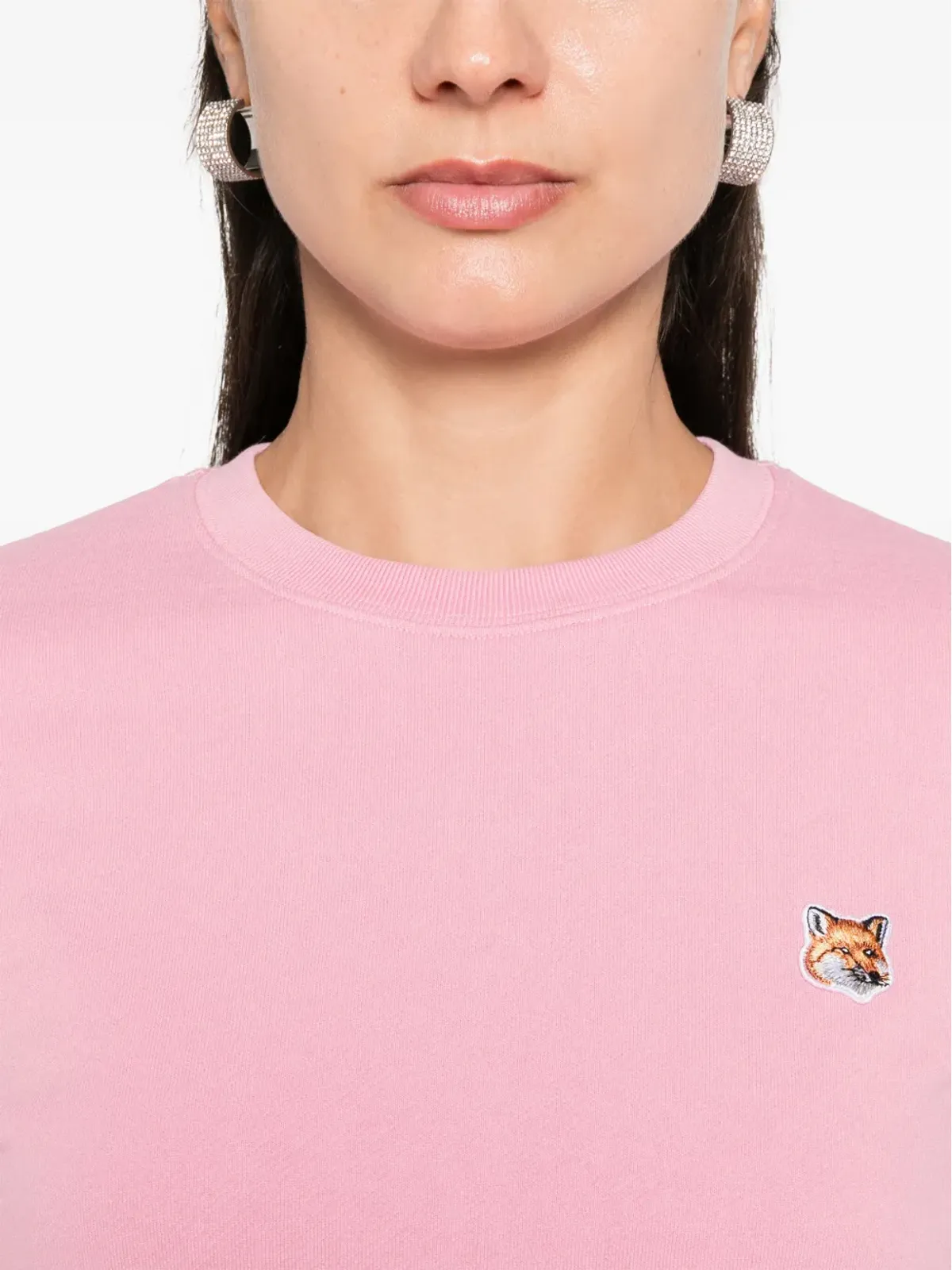 Maison Kitsuné Fox Headパッチ付きスウェットシャツ - ピンク - 画像5