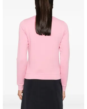 Maison Kitsuné Fox Headパッチ付きスウェットシャツ - ピンク - サムネイル4