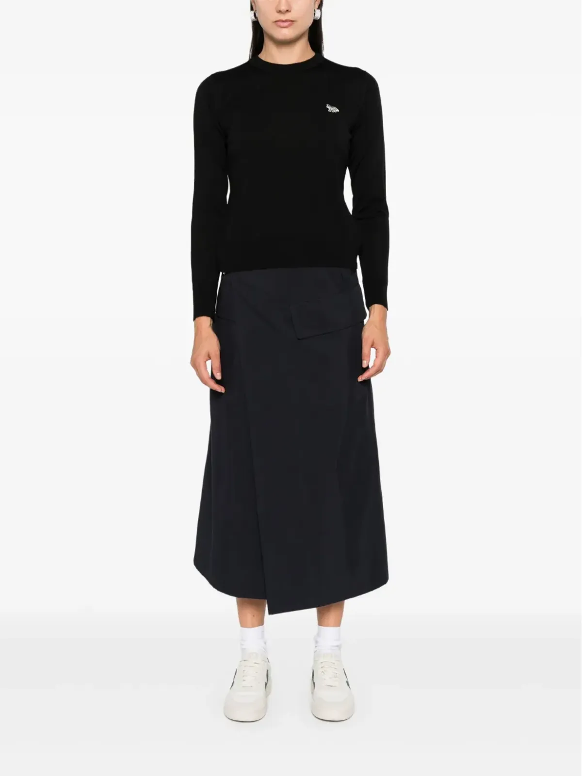 Maison Kitsuné ベビー・フォックス・パッチ セーター - 画像2