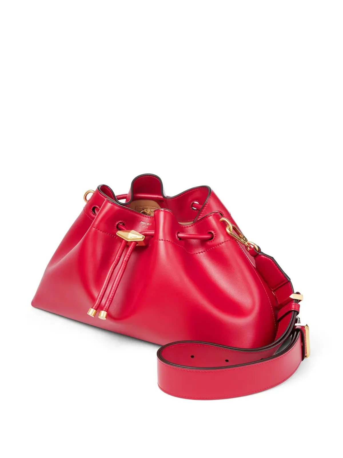 Jimmy Choo ミディアム Cinch バケットバッグ - レッド - 画像3
