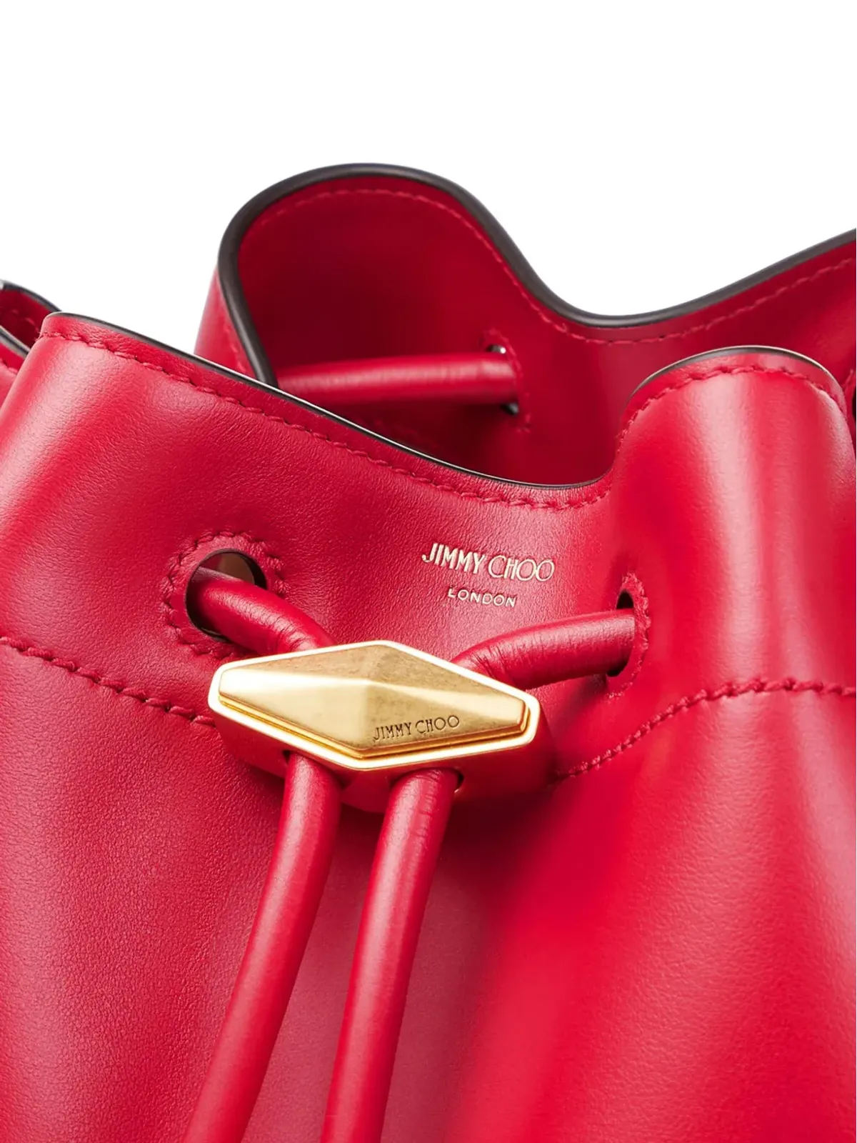 Jimmy Choo ミディアム Cinch バケットバッグ - レッド - 画像4