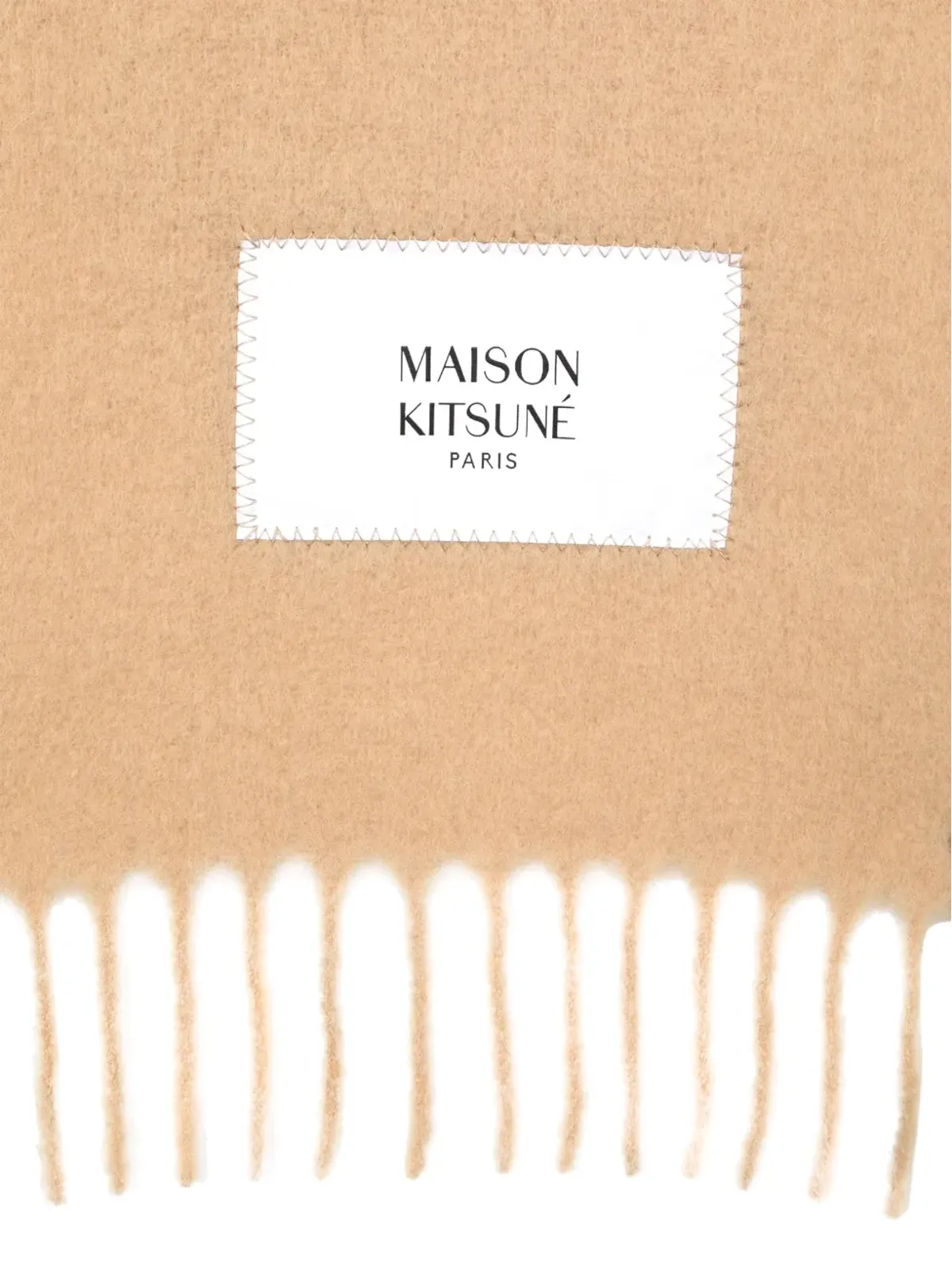 Maison Kitsuné ロゴパッチスカーフ - 画像3