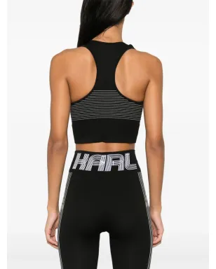 Karl Lagerfeld シームレススポーツブラ ブラック - サムネイル4