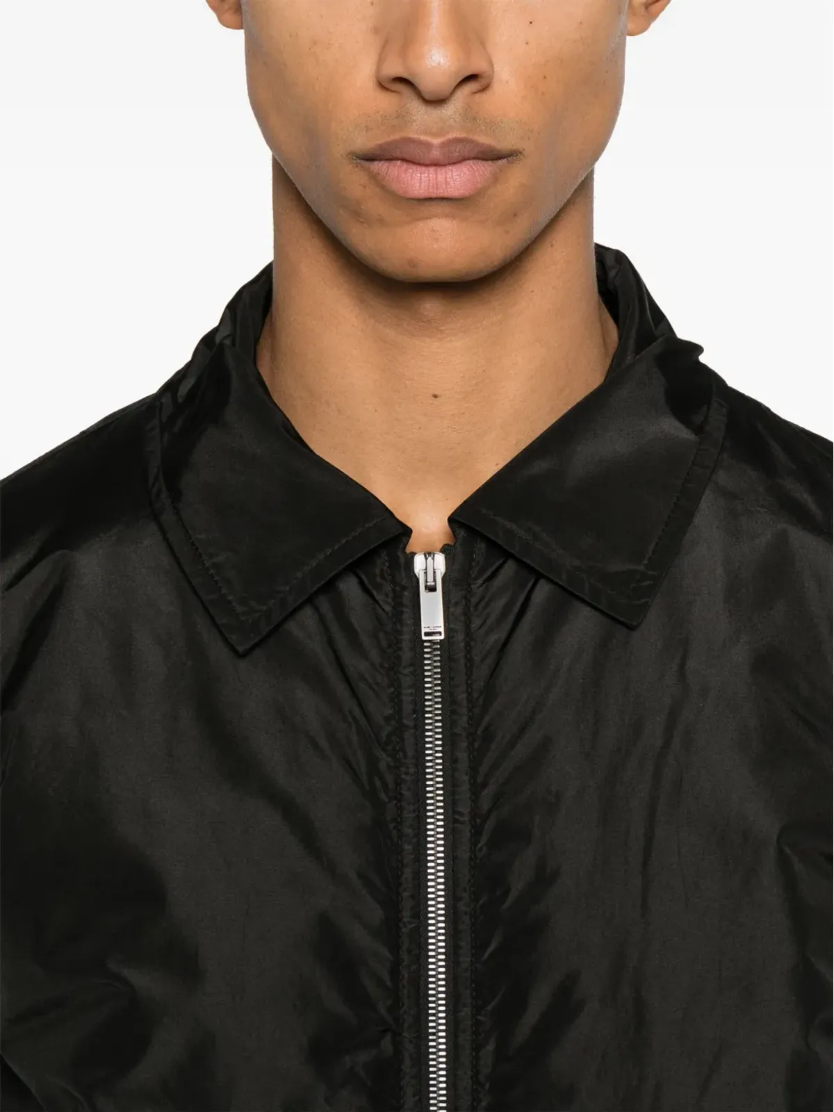 Saint Laurent シルクボンバージャケット - ブラック - 画像5