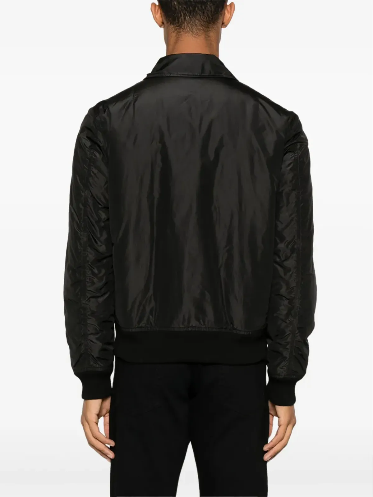 Saint Laurent シルクボンバージャケット - ブラック - 画像4