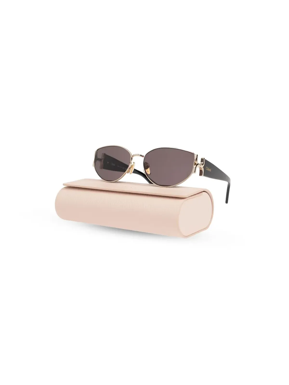 Chloé Eyewear ロゴ刻印オーバルレンズ サングラス - 画像3