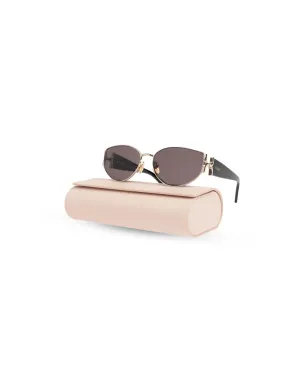 Chloé Eyewear ロゴ刻印オーバルレンズ サングラス - サムネイル3