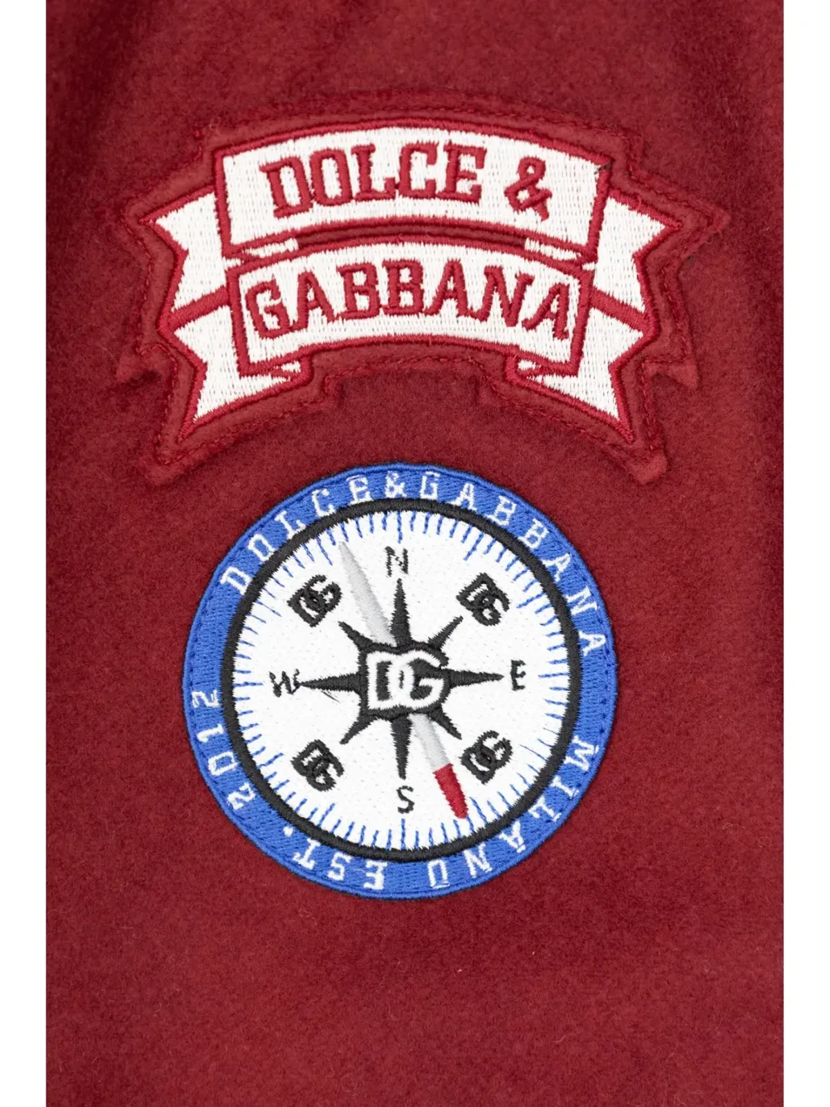 Dolce & Gabbana Kids ロゴパッチ ジップファスナー付き ボンバージャケット - レッド - 画像3