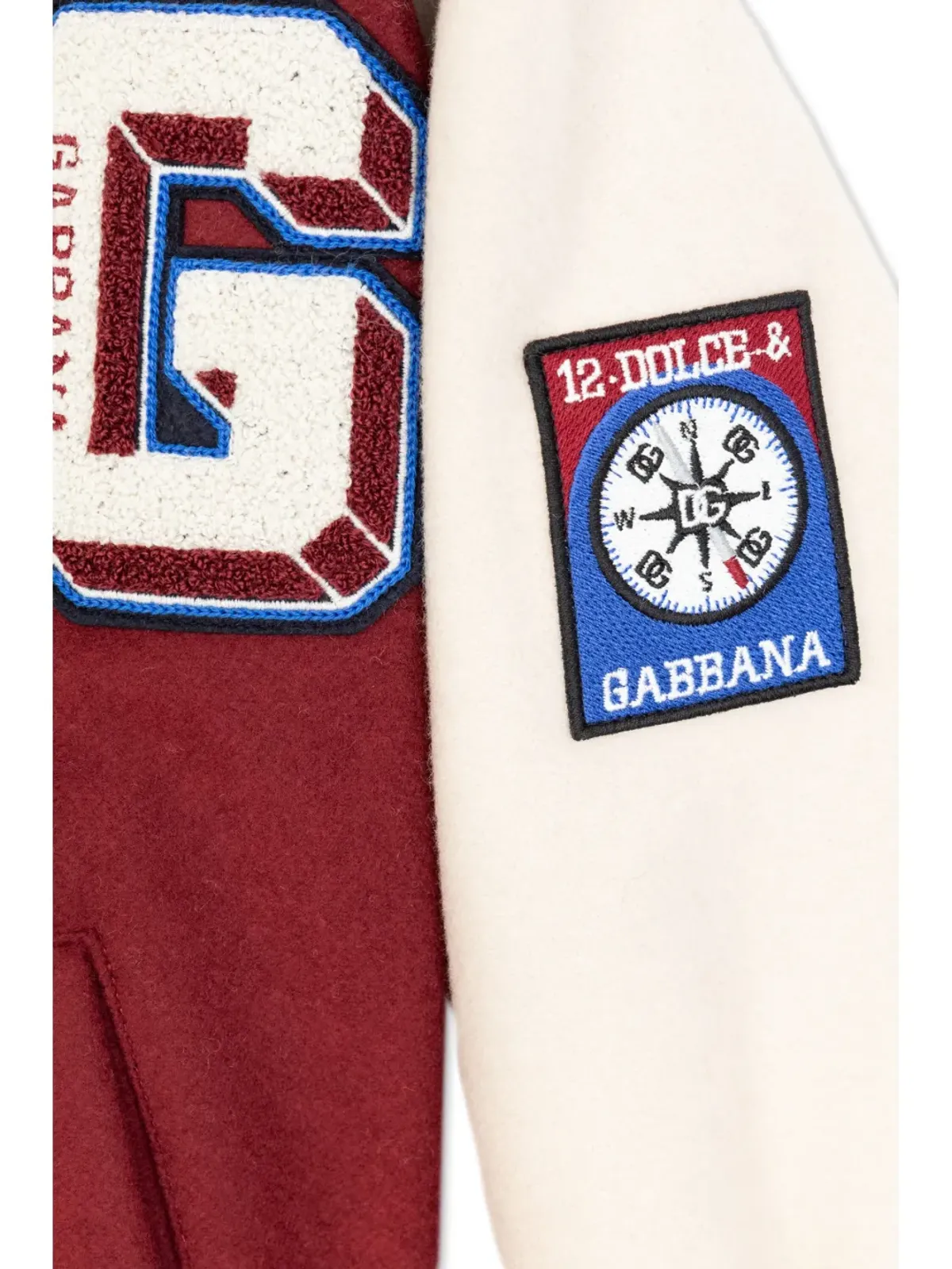 Dolce & Gabbana Kids ロゴパッチ ジップファスナー付き ボンバージャケット - レッド - 画像4