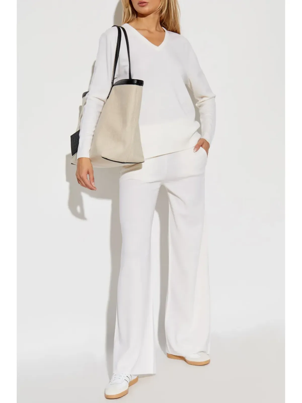 Max Mara ジゴット ワイドレッグパンツ ホワイト - 画像2