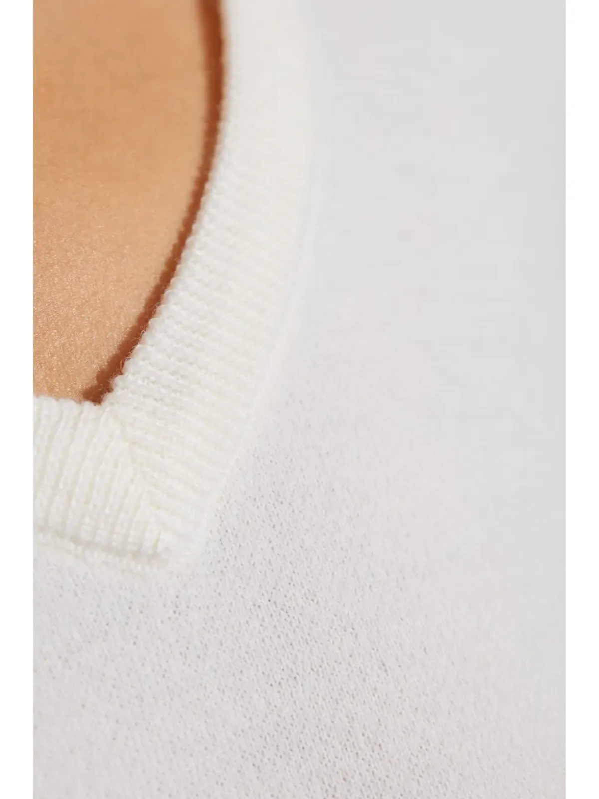 Max Mara Vネック ウールニットトップ - 画像5