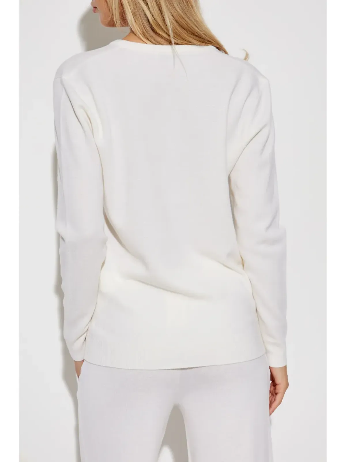Max Mara Vネック ウールニットトップ - 画像4