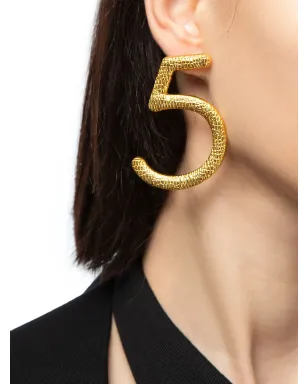 Natia X Lako Number 5 earrings - Gold - サムネイル3