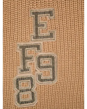 Elisabetta Franchi カレッジスタイルパッチスカーフ - ブラウン - サムネイル2