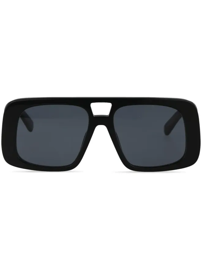 Stella McCartney Eyewear Stella McCartney Eyewear square oversize-frame sunglasses - Blackの商品画像