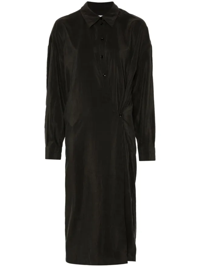 Lemaire LEMAIRE ツイストストレートカラー ドレス ブラックの商品画像