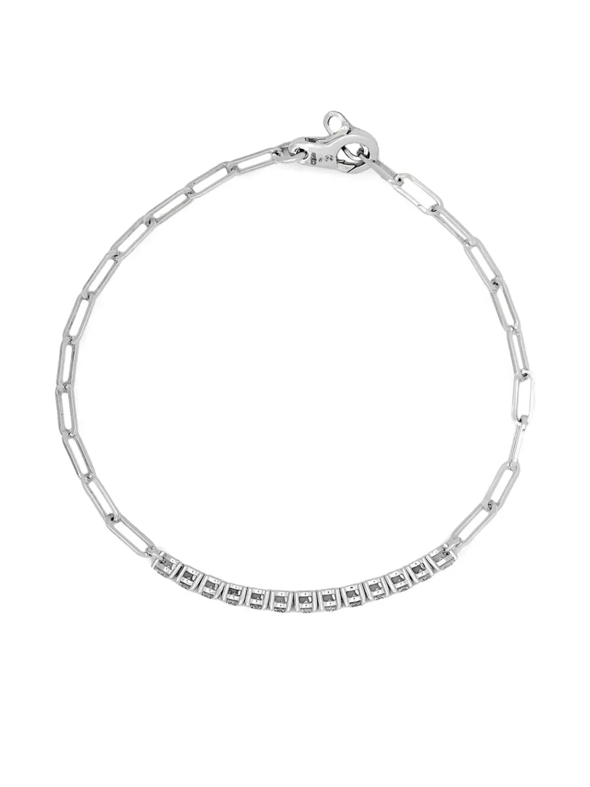 Jewels Aficionado 18Kホワイトゴールド ダイヤモンド ブレスレット - 画像1