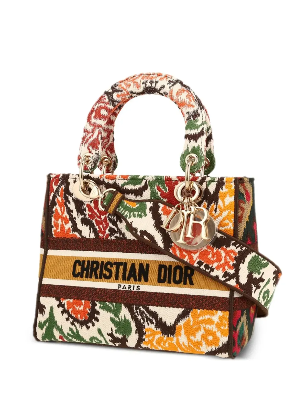 Christian Dior ビンテージ Lady D- Lite ハンドバッグ オレンジ - 画像5