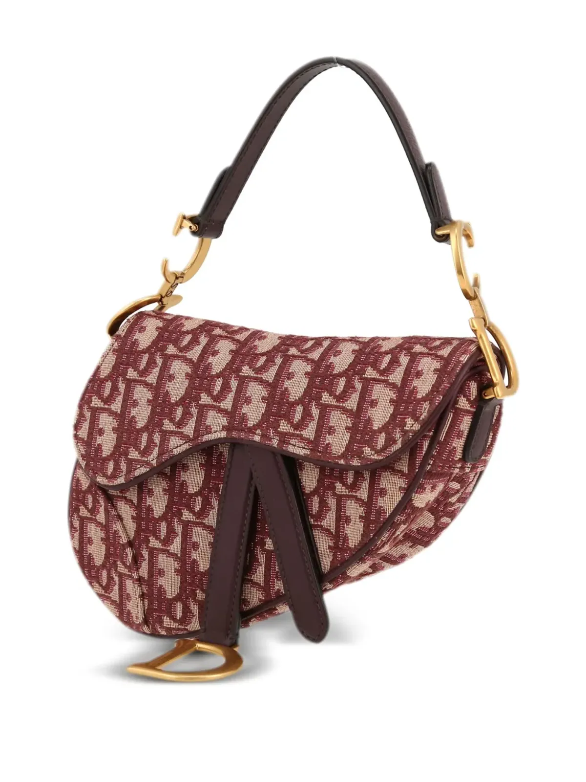 Christian Dior ビンテージ サドルミニハンドバッグ - 赤 - 画像4