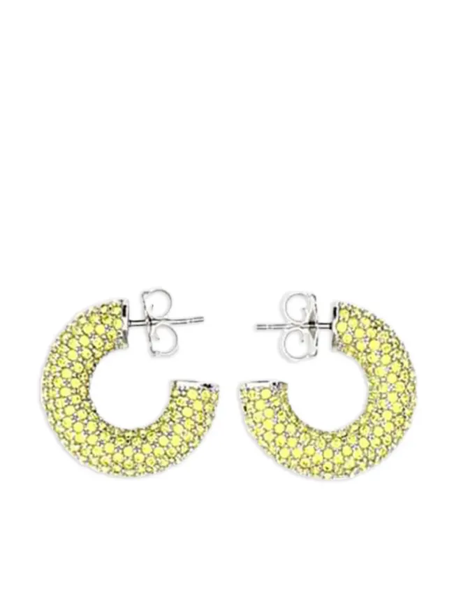 Amina Muaddi Amina Muaddi mini Cameron earrings - Yellowの商品画像