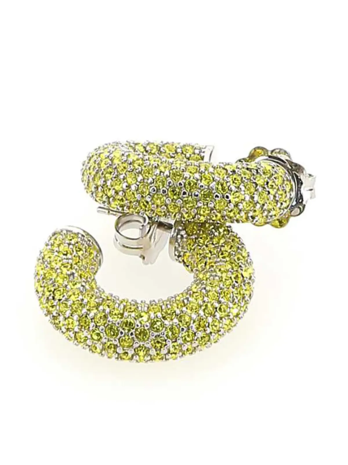 Amina Muaddi mini Cameron earrings - Yellow - 画像2