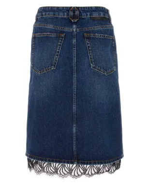 Stella McCartney レーストリム デニムスカート - サムネイル2