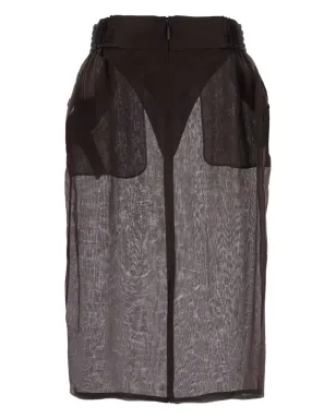 Saint Laurent セミシアー ミディスカート - サムネイル2