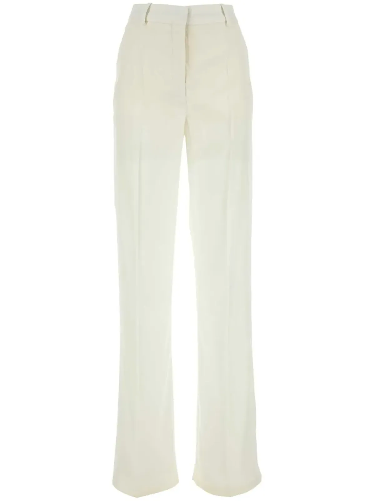 Stella McCartney ハイウエスト ワイドレッグ トラウザーズ - White - 画像1