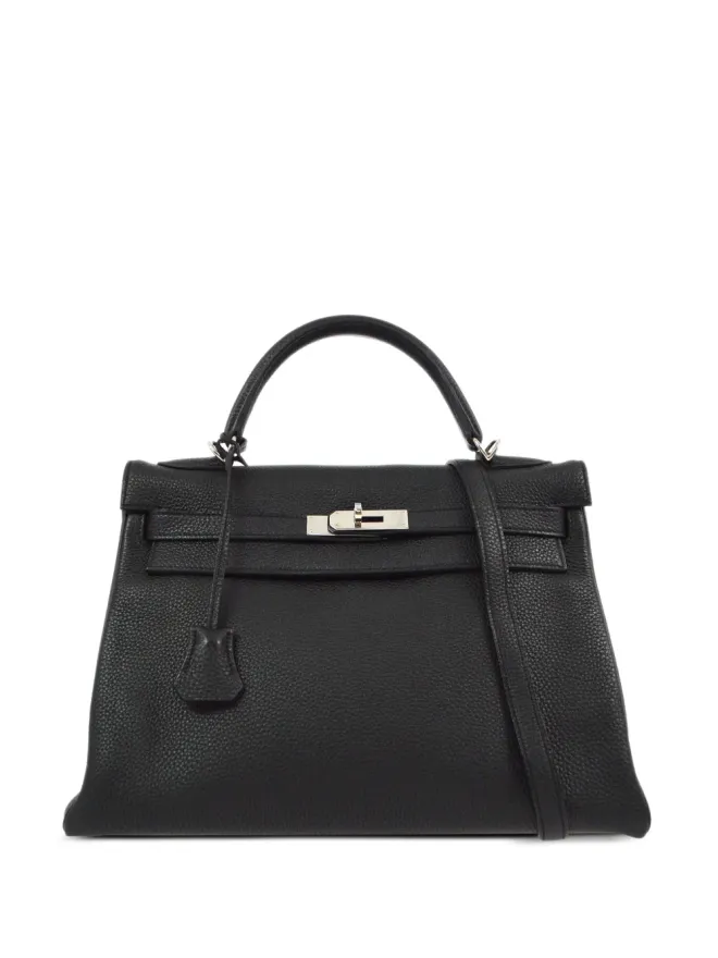 Hermès Pre-Owned Hermès ビンテージ Kelly Retourne 32 2ウェイ ハンドバッグ - ブラックの商品画像