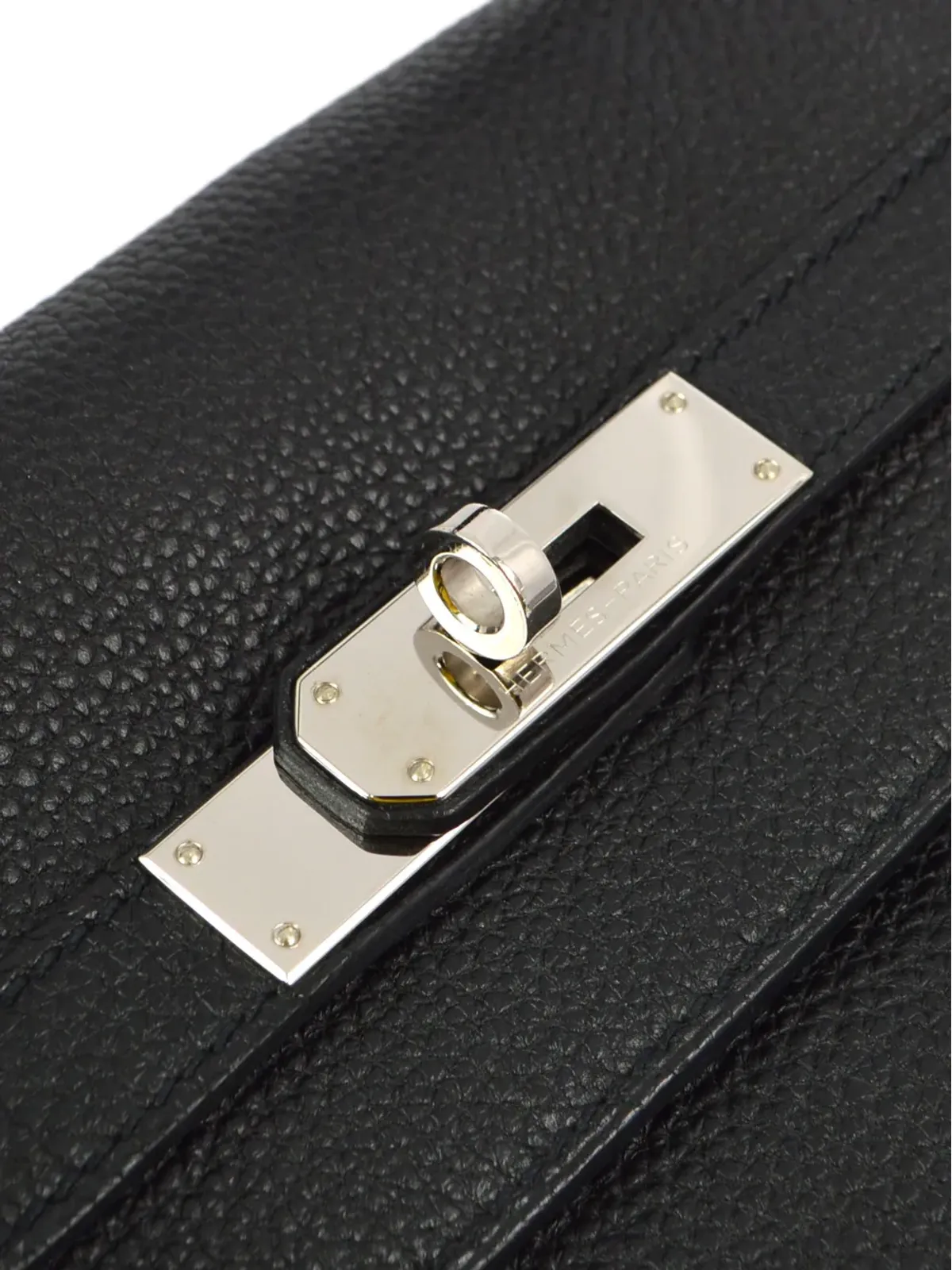 Hermès ビンテージ Kelly Retourne 32 2ウェイ ハンドバッグ - ブラック - 画像5