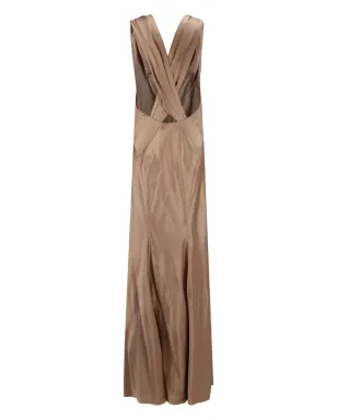 Saint Laurent サテンガウン - ニュートラルカラー - サムネイル2