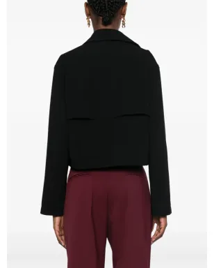 Theory クレープクロップドジャケット - Black - サムネイル4