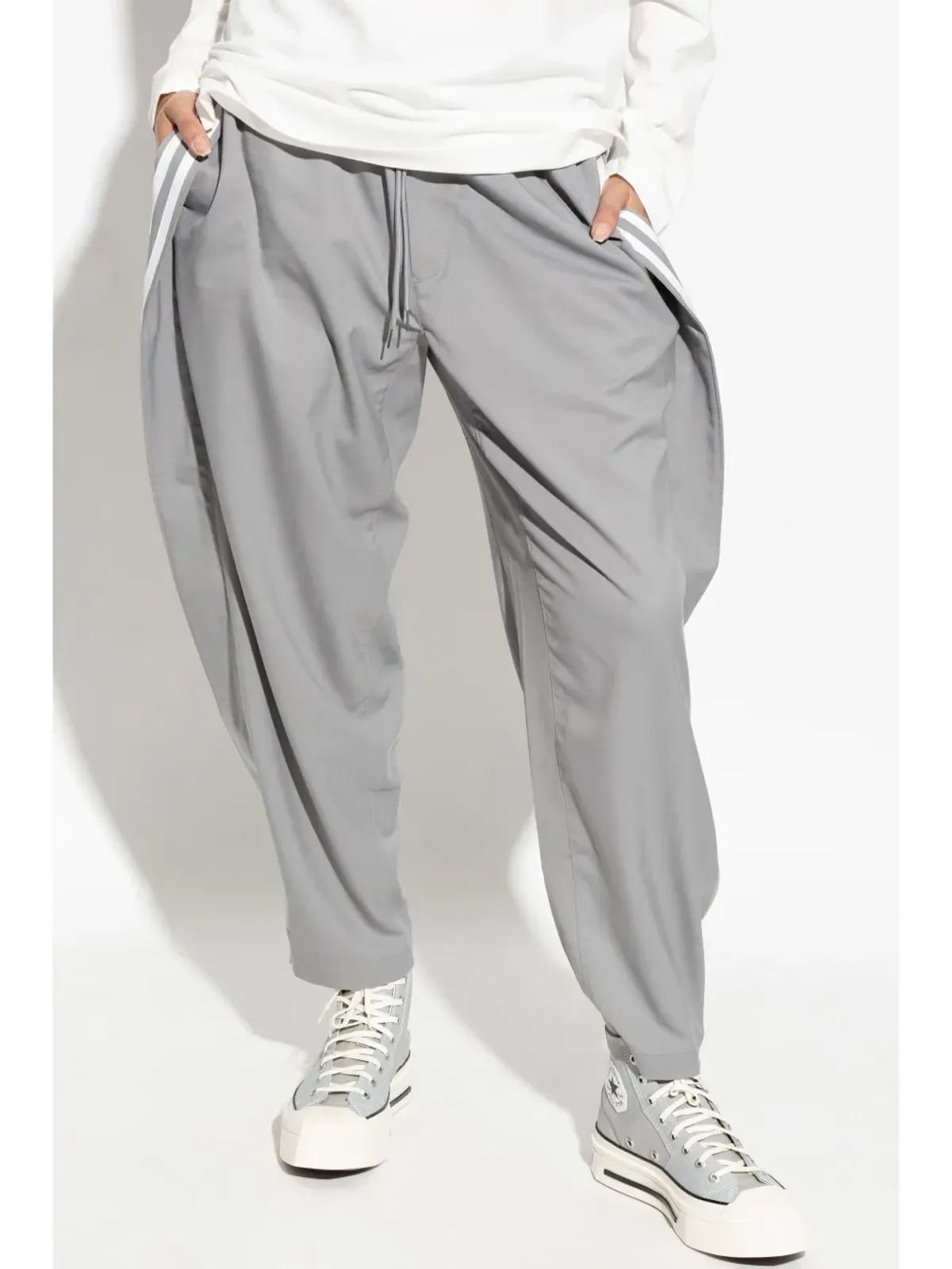 Y-3 ストライプディテール トラックパンツ - グレー - 画像5