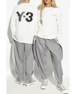 Y-3 ストライプディテール トラックパンツ - グレー - サムネイル2