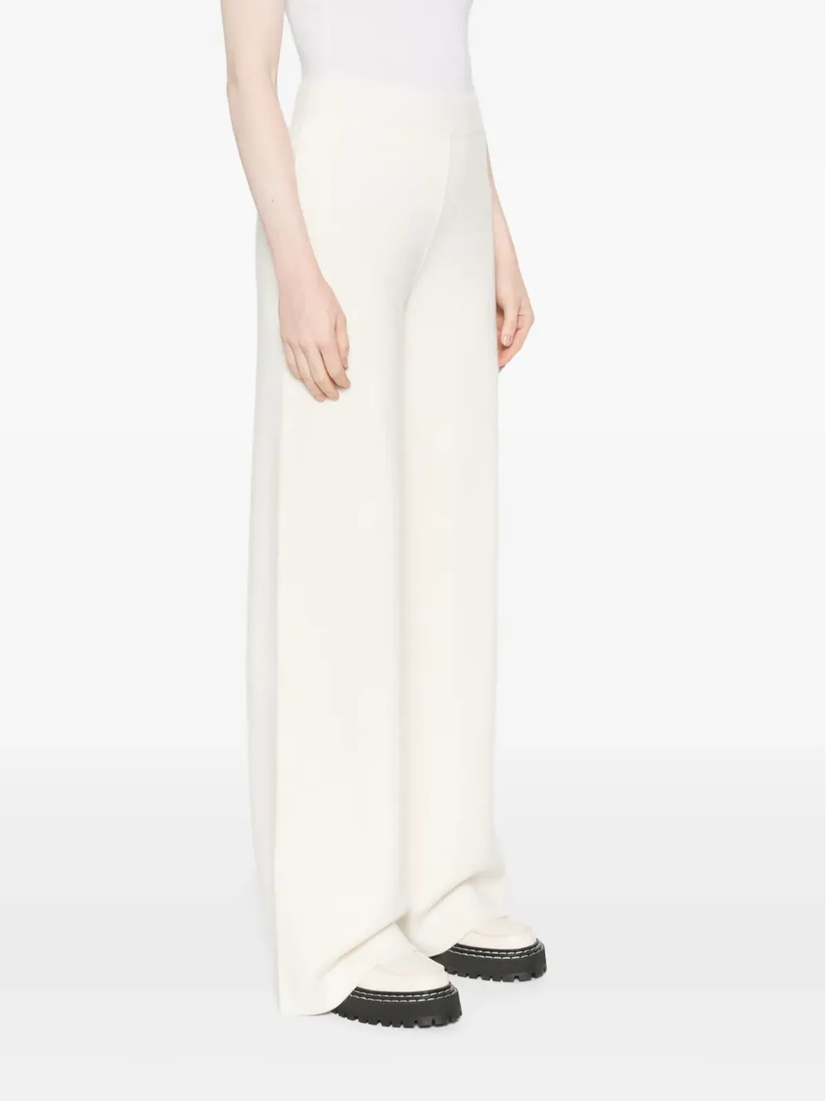 Iris Von Arnim Rivera Palazzo Pants - Neutrals - 画像3