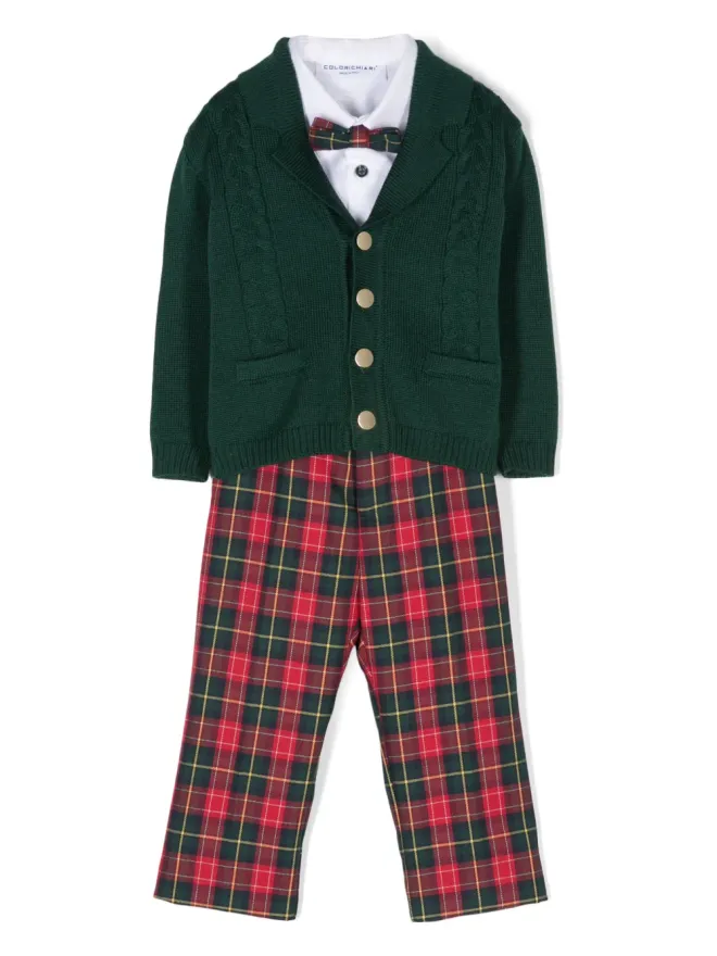 Colorichiari Colorichiari チェック柄トラウザーズセットの商品画像