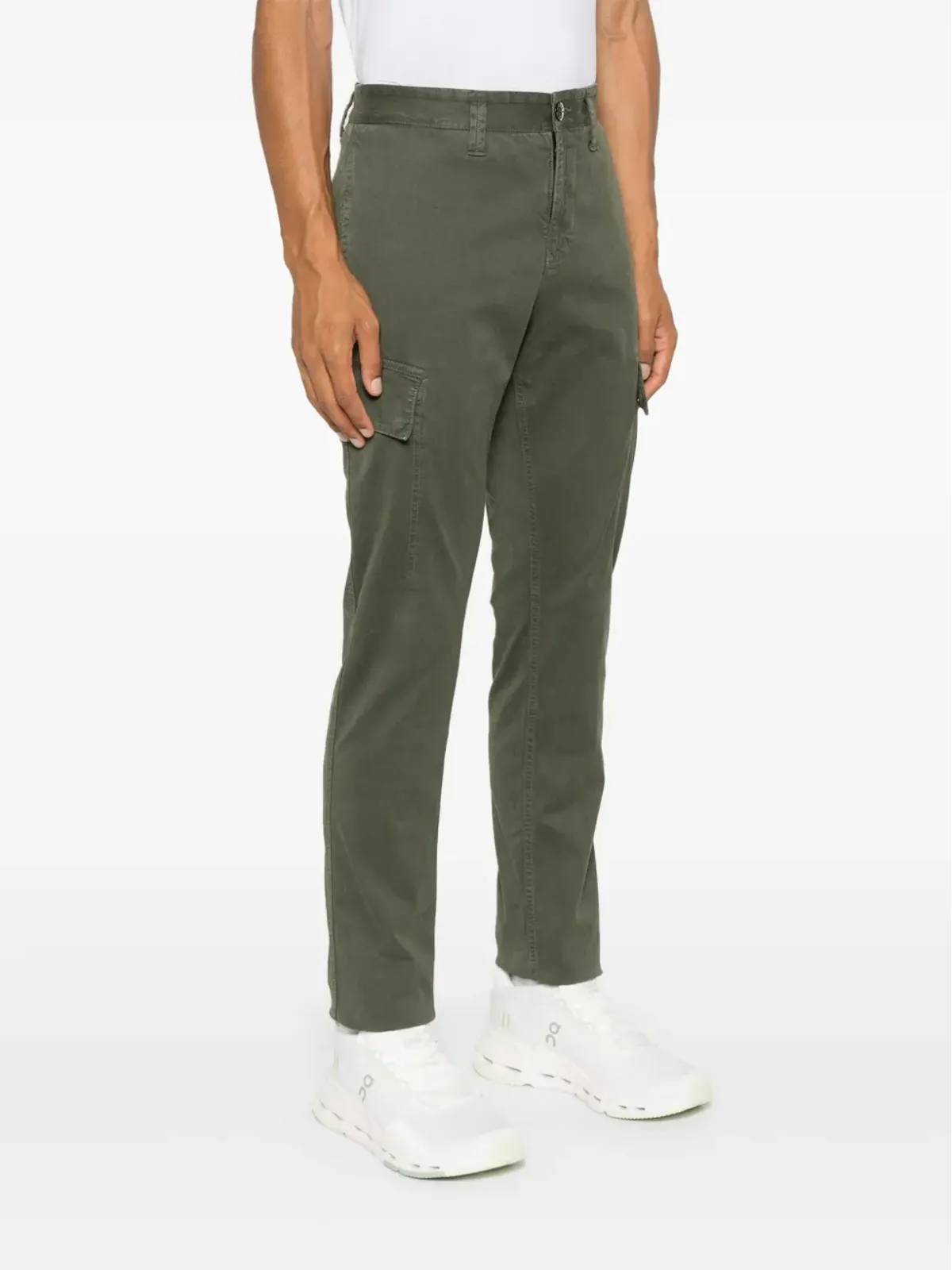 Stone Island オーガニックコットンツイルパンツ - 画像3
