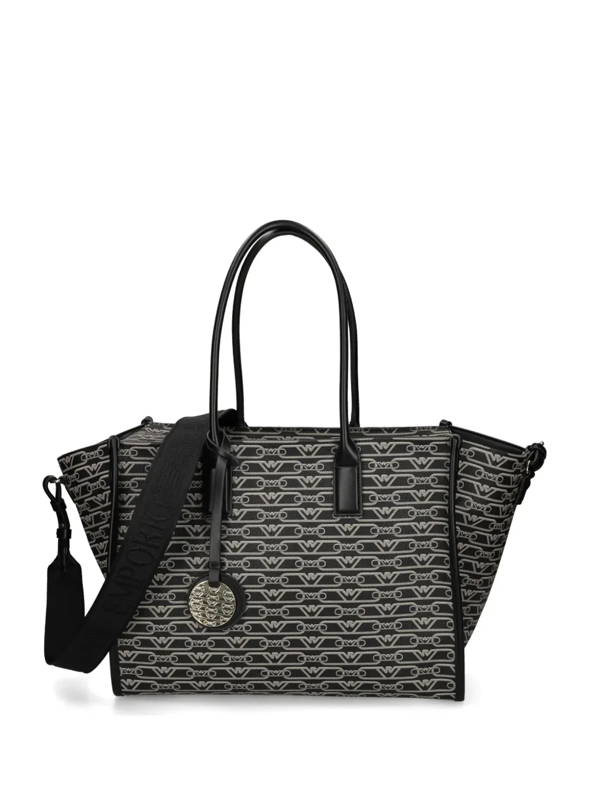Emporio Armani ジャカードロゴモチーフ トートバッグ - 画像1