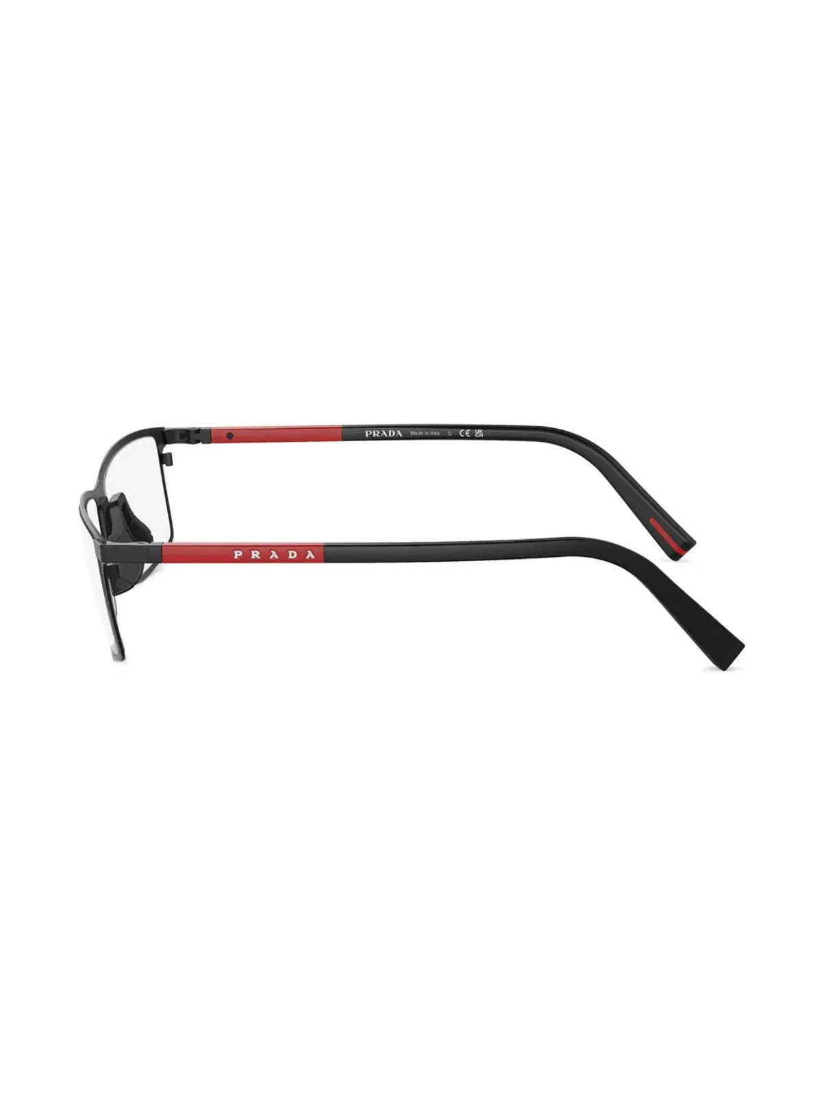 Prada Linea Rossa PS 53QV レクタングルフレーム メガネ - 画像3