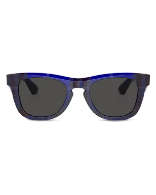 Burberry Eyewear チェック柄スクエアフレームサングラス - サムネイル1