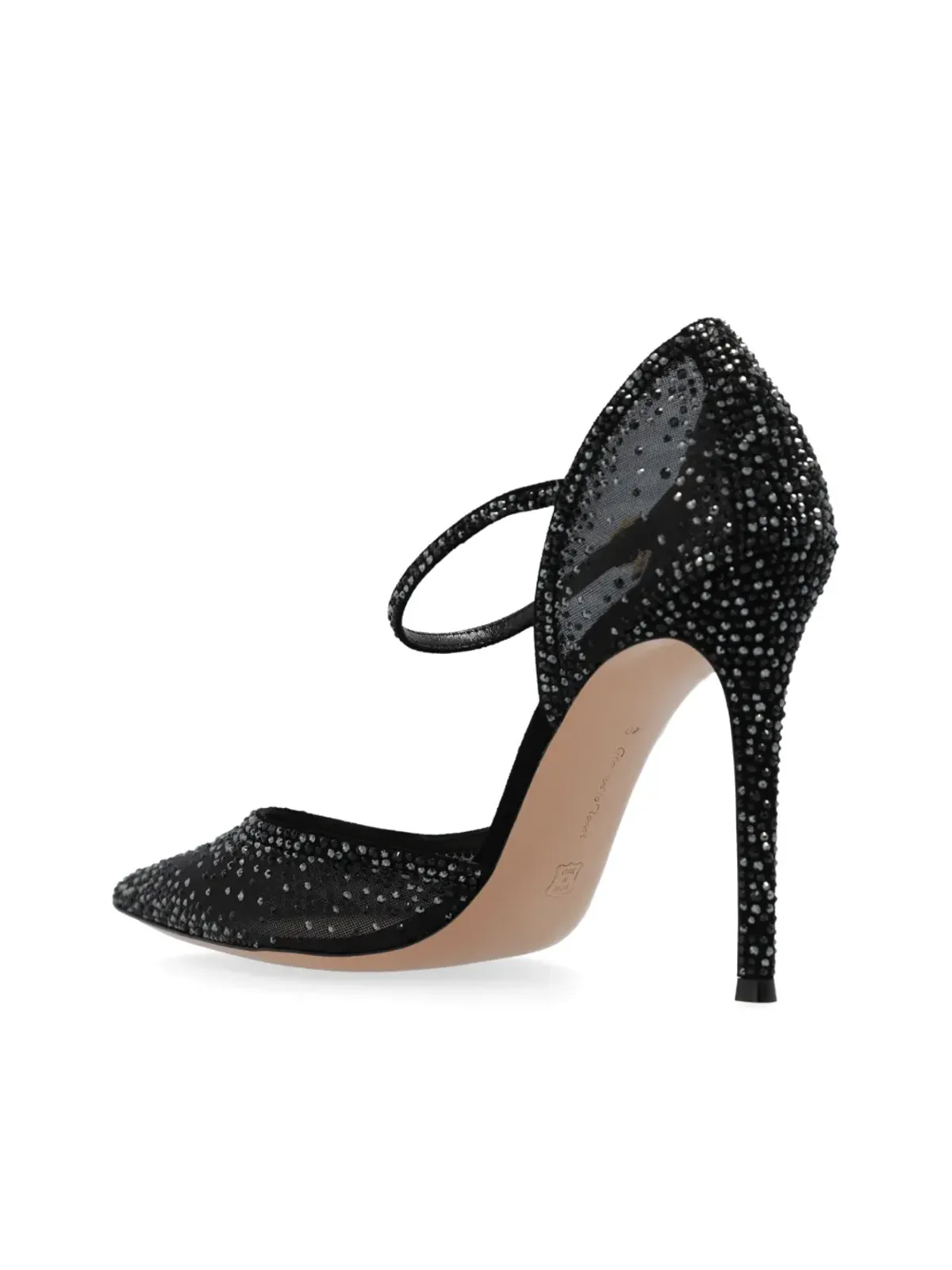 Gianvito Rossi クリスタル装飾パンプス ブラック - 画像5